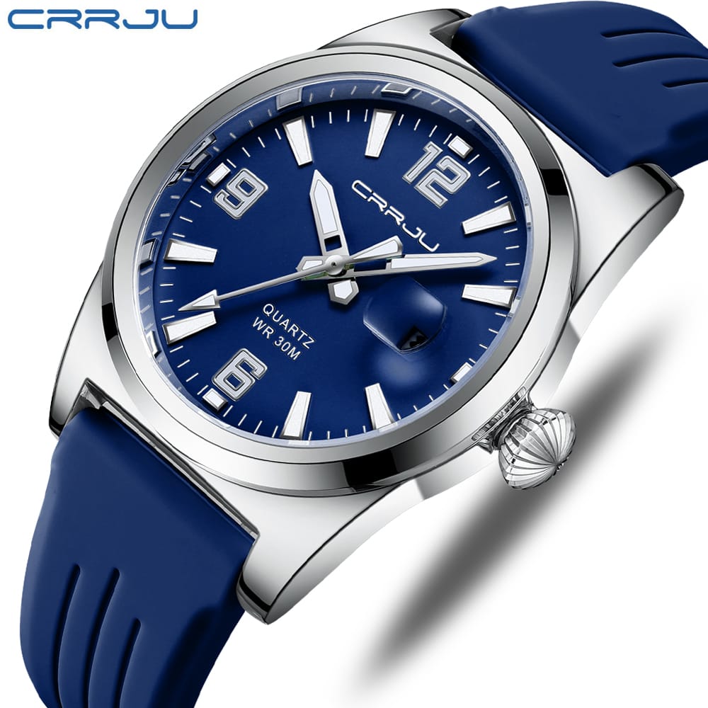 CRRJU 2025 ডিজিটাল স্পোর্টস ঘড়ি – কালো