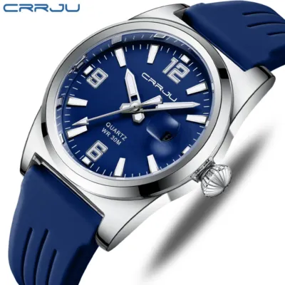 CRRJU 2025 ডিজিটাল স্পোর্টস ঘড়ি – কালো
