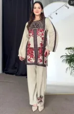 Dubai Silk ডিজিটাল প্রিন্ট টু পিস মেয়েদের জন্য, 4টি রং