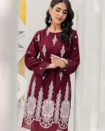 Soft Cotton Two Piece with Full Body Embroidery, 6 Colours