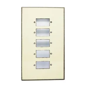 5 হোল ফাইবার সুইচ বোর্ড অফ-হোয়াইট