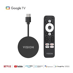 VISION 4K Android TV Extreme Dongle (Google OS)