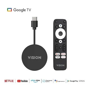 VISION 4K অ্যান্ড্রয়েড টিভি Extreme ডঙ্গল (গুগল ওএস)