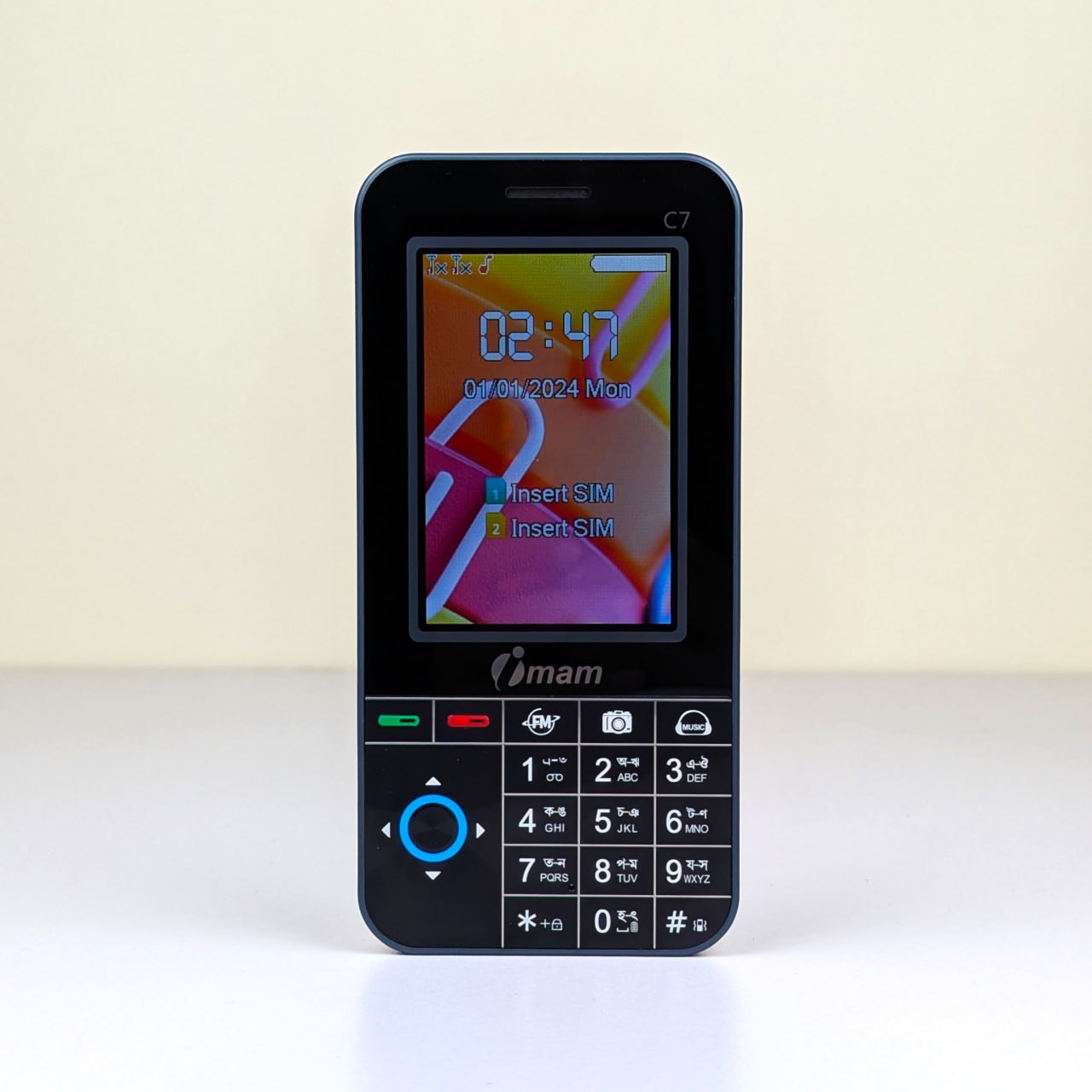 Imam C7 Vista ডুয়াল সিম ফিচার ফোন 3000mAh ব্যাটারি