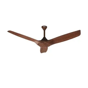 Qulik Aerovane 52 ইঞ্চি মডার্ন ডেকোরেটিভ সাইলেন্ট ABS ব্লেড রিমোট সিলিং ফ্যান (Dark Wooden) Q-6572-DW