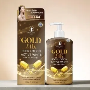 Precious Skin Gold 24K Active White ময়েশ্চারাইজিং বডি লোশন 500ml