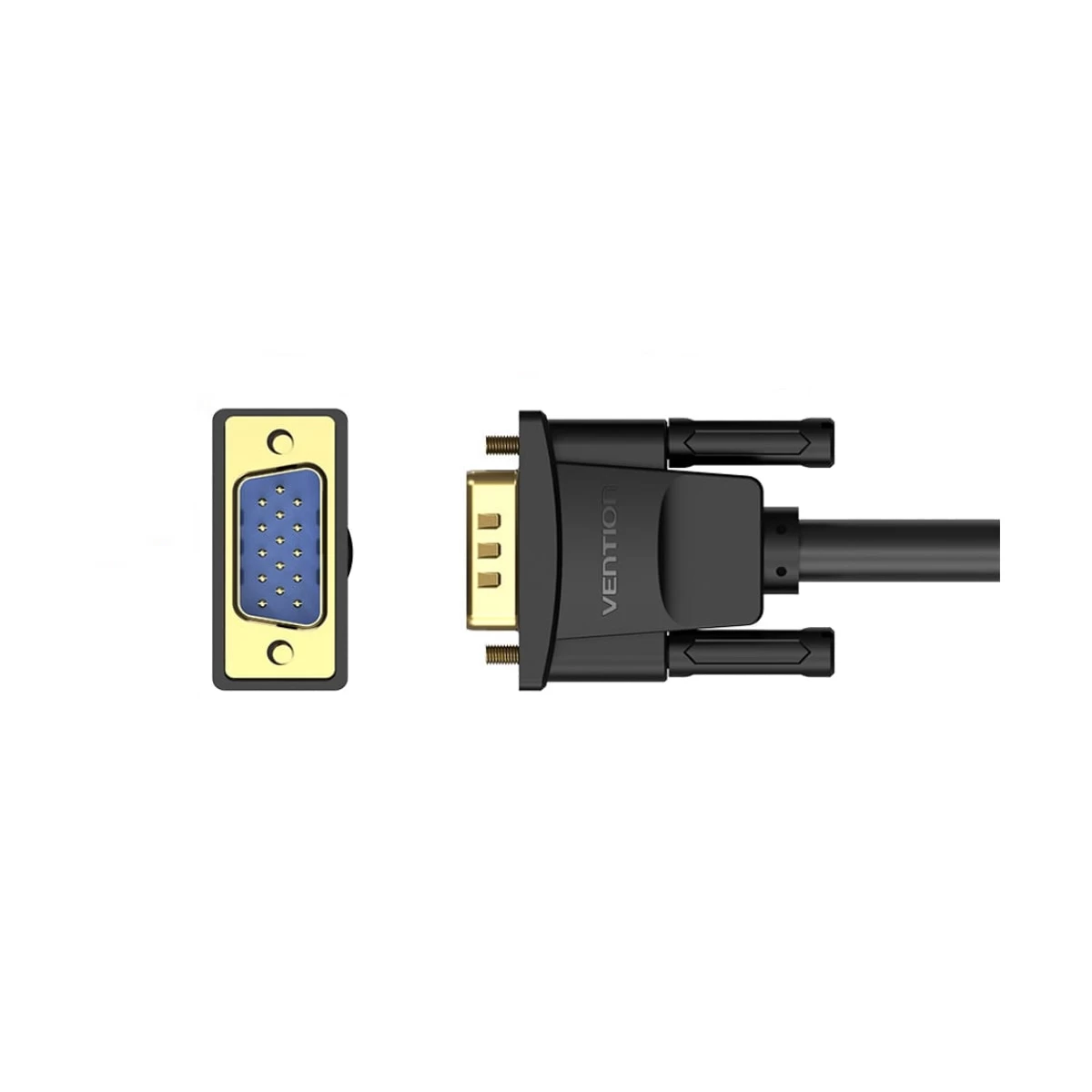 Vention DAEBJ VGA Male to Male 5 Meter Cable Black