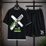Men's Mesh T-Shirt and Shorts Two-Piece Set, 160 GSM, Sizes M to XL