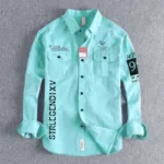 ছেলেদের সেমি ফিট কটন প্রিন্ট শার্ট, সাইজ M, L ও XL