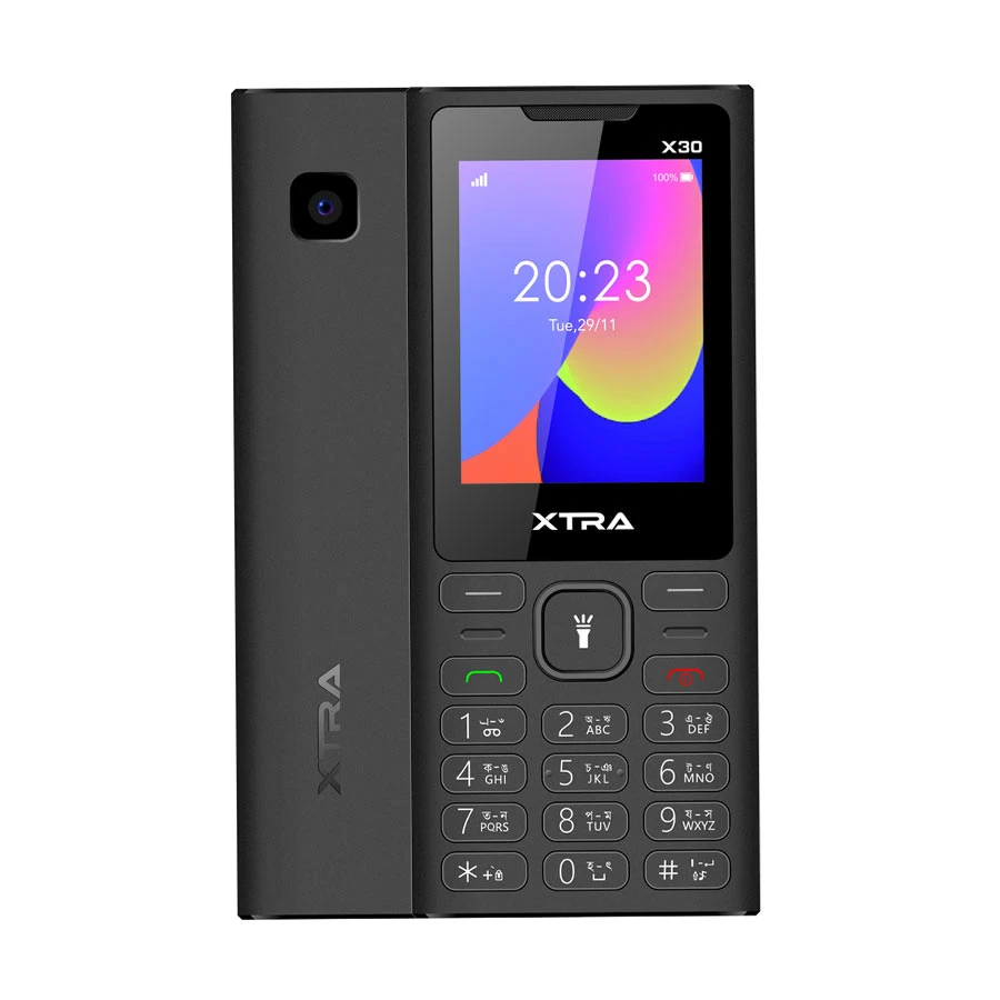 Xtra X30 Black Feature Phone (Dual Sim)