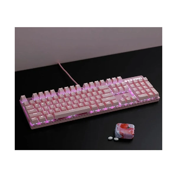 Rapoo V500PRO Backlit Wired Pink Mechanical Gaming Keyboard