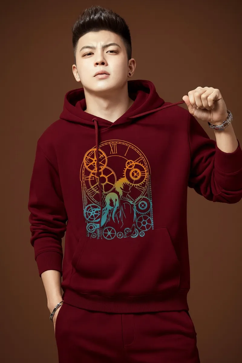 Drop Shoulder DTF Print Hoodie for Men and Women, M to XXL