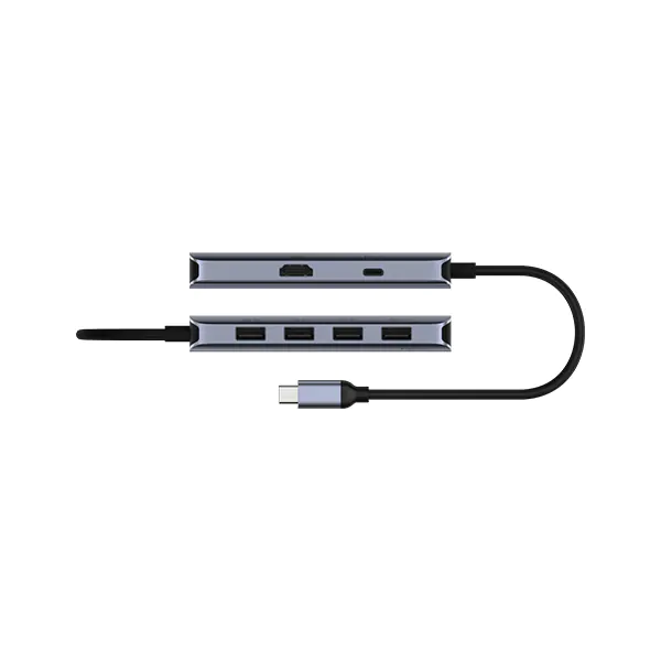 কিউডি UH500 6-In-1 HDMI 4K USB-C হাব