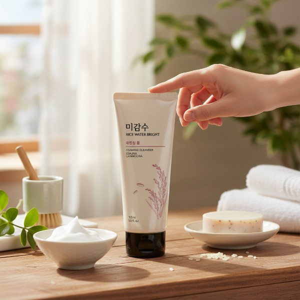 The Face Shop Rice Water Bright Foaming Cleanser 150ml (Korea)