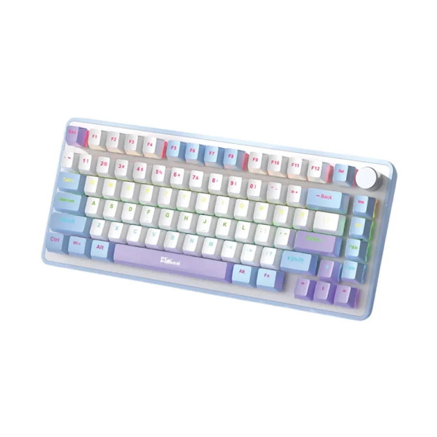 PC Power K82 RGB Red Switch Mechanical Gaming Keyboard, Blue Purple