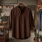 Men's Solid Colour Pure Cotton Katua for Everyday Wear