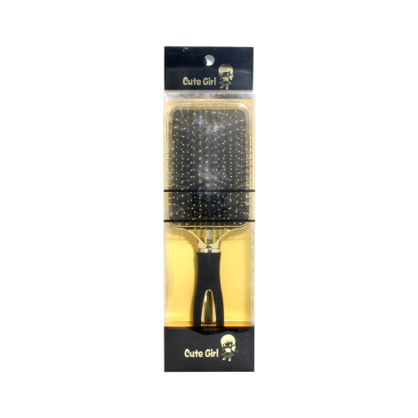 Cute Girl Luxury Hair Brush - Gold & Black (China)