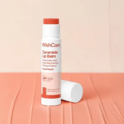 Wishcare সেরামাইড টিন্টেড লিপ বাম SPF50+ 5g - Coral Peach