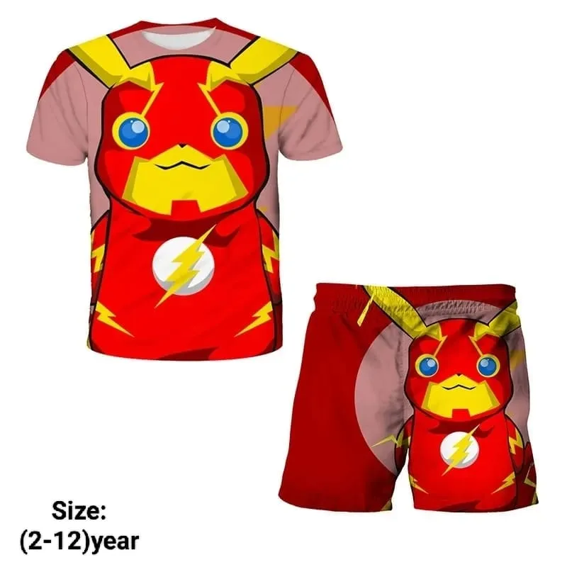 Kids' Poplin T-Shirt and Pant Set with Pocket, 1 to 12 Years