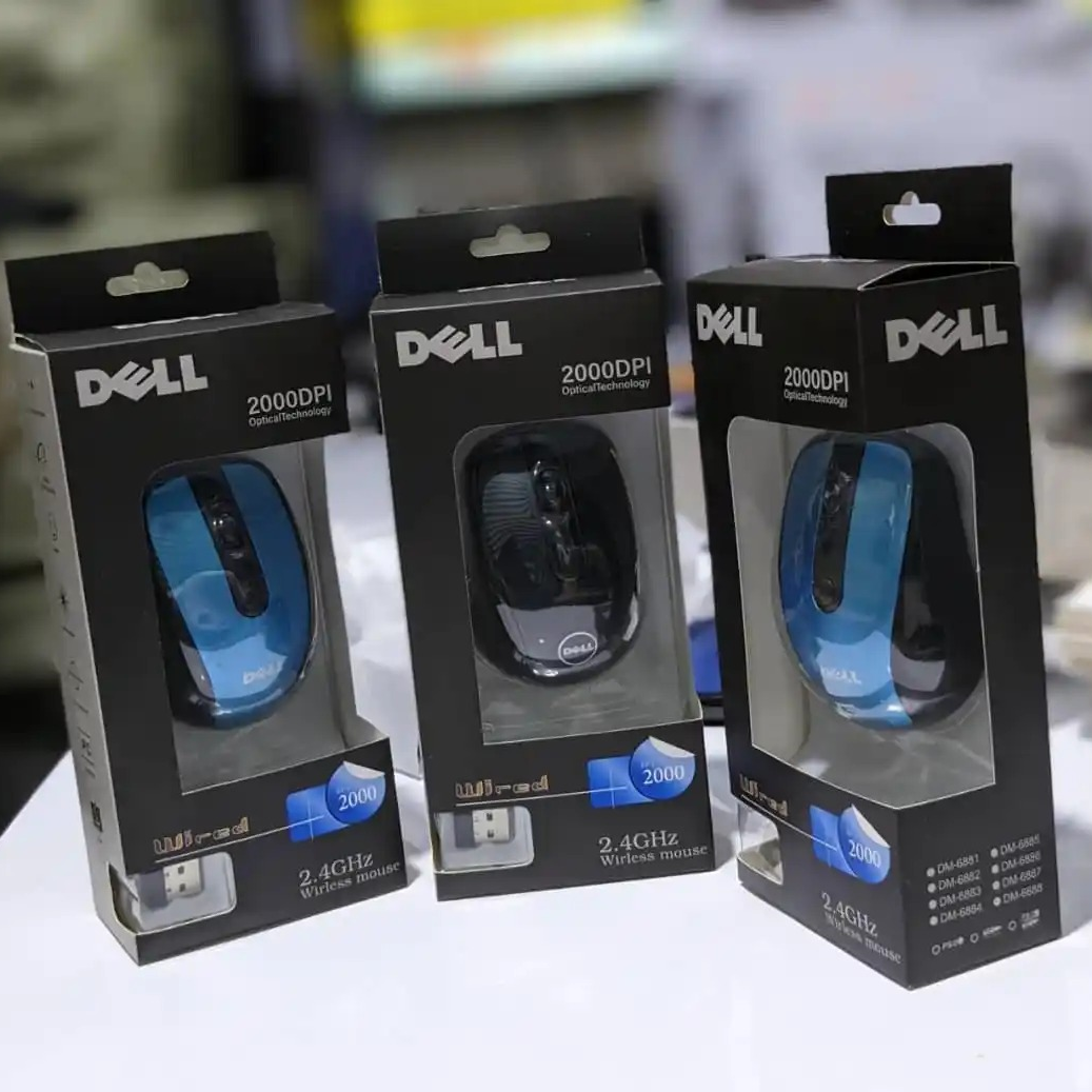 ওয়্যারলেস মাউস 2.4 GHz, 2000 DPI, USB রিসিভারসহ