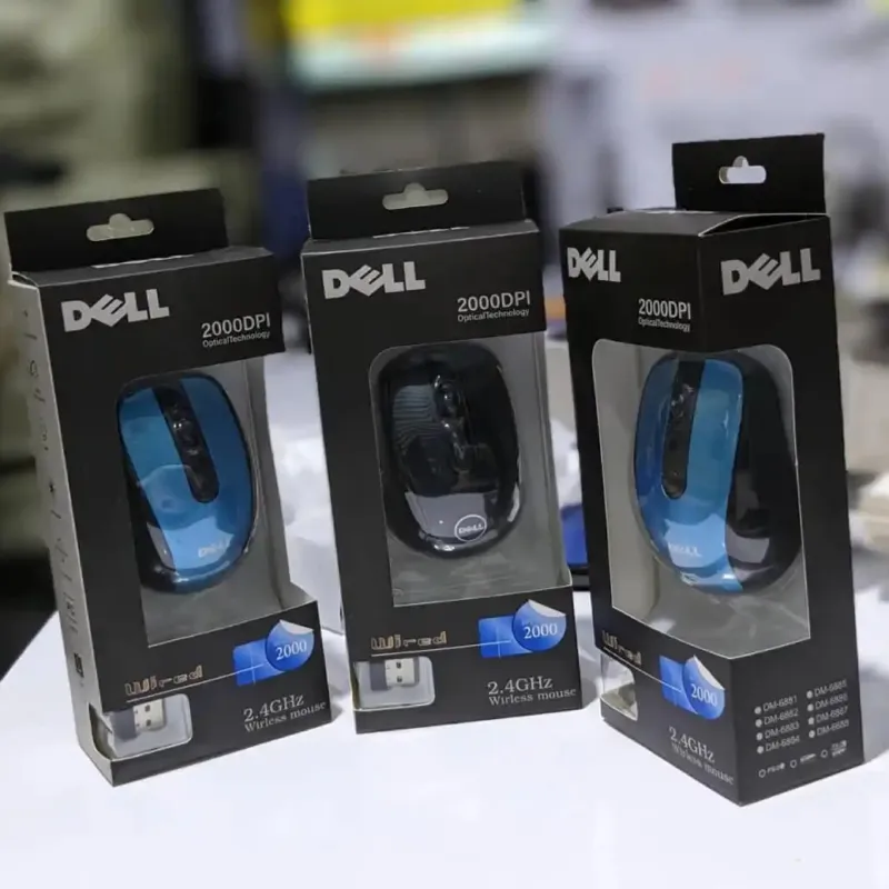 ওয়্যারলেস মাউস 2.4 GHz, 2000 DPI, USB রিসিভারসহ