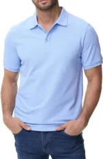 ছেলেদের সলিড কটন হাফ স্লিভ পোলো শার্ট 200 GSM, সাইজ XL