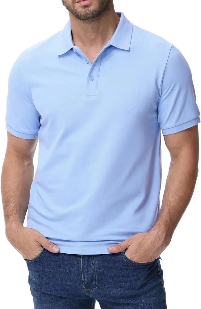 ছেলেদের সলিড কটন হাফ স্লিভ পোলো শার্ট 200 GSM, সাইজ XL