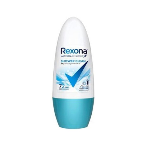 Rexona Motion Activated Shower Clean Roll On 45ml (Indonesia)