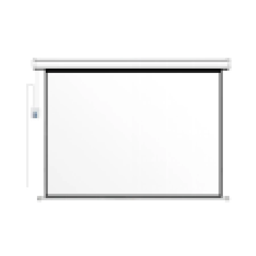 PC Power 96 Inch x 96 Inch Electric Wall Projector Screen