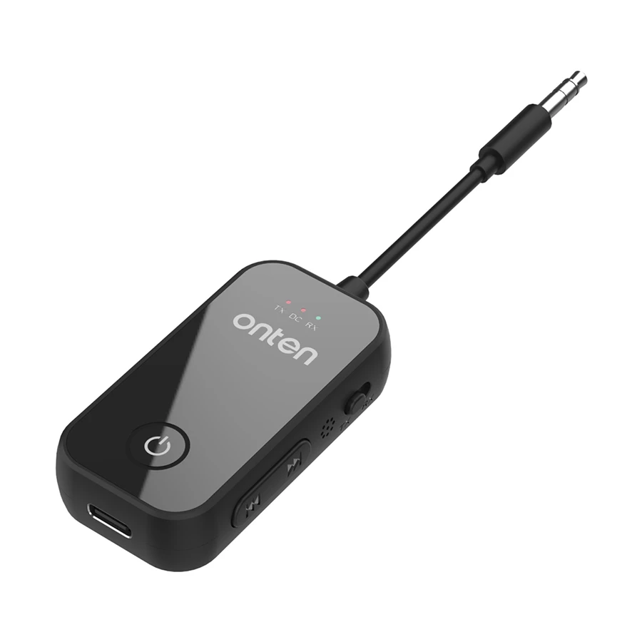 Onten OTN-BT106 Bluetooth 5.4 Car Audio Adapter with Mic Black