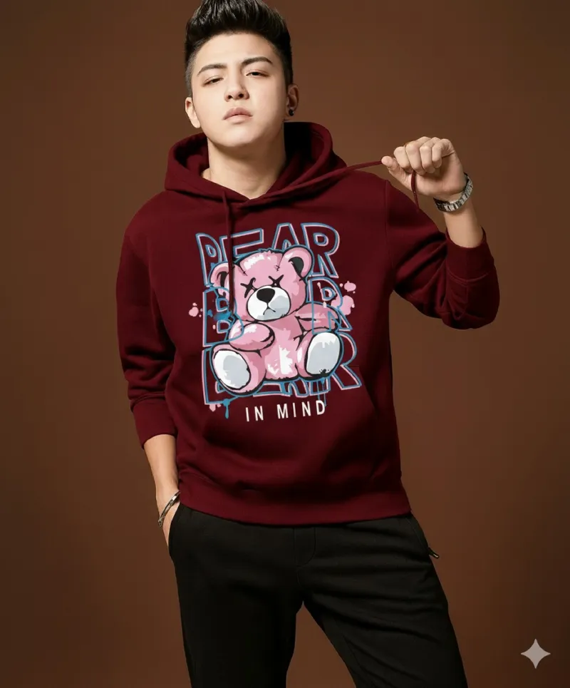 Men's and Women's Drop Shoulder Hoodie with DTF Print