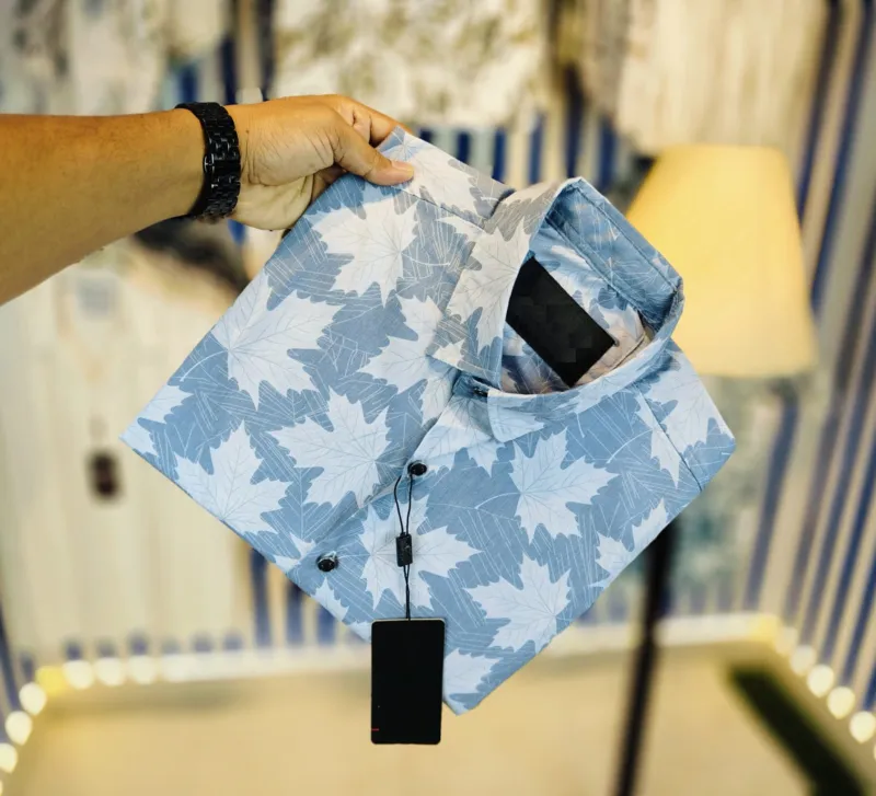 Men's Magnet Cotton Full Sleeve Shirt, Slim Fit, Cup Buttons