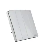 Belamy সাদা 4 গ্যাং 1 ওয়ে সুইচ BE-150-SW