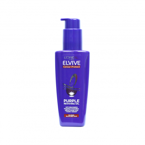 L'Oreal Elvive কালার প্রোটেক্ট পার্পল রিভাইভিং হেয়ার অয়েল 100ml