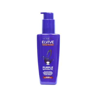 L'Oreal Elvive কালার প্রোটেক্ট পার্পল রিভাইভিং হেয়ার অয়েল 100ml