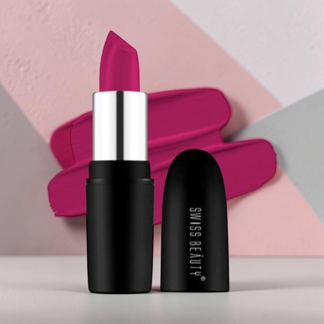 Swiss Beauty Pure Matte Lipstick - 204 Fuchsia Pink (China)