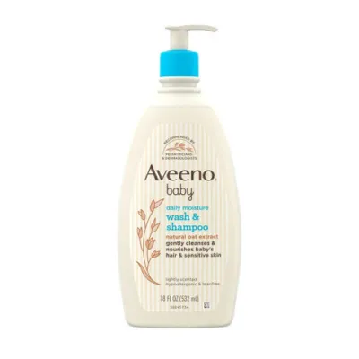 Aveeno Baby Daily Moisture ওয়াশ ও শ্যাম্পু 532ml