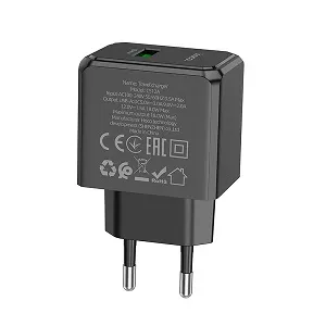 Hoco CS12A চার্জার অ্যাডাপ্টার, Type-C ক্যাবল সহ