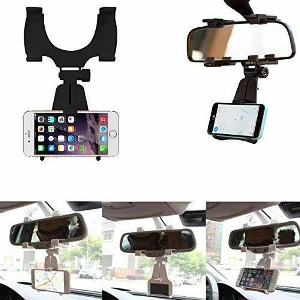 360 Degree Rearview মিরর Car ফোন হোল্ডার