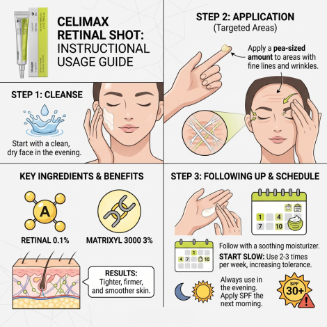 Celimax Retinal Shot ফেস বুস্টার 15ml