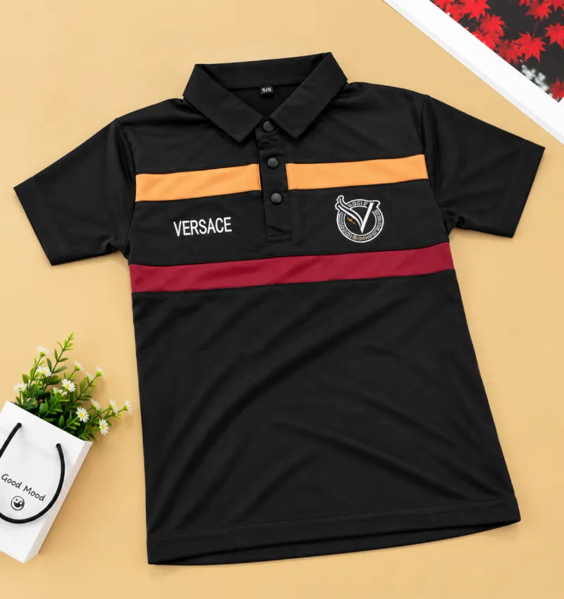 Baby Polo Shirt in Soft Fabric with Embroidery, 3-4Y to 9-10Y