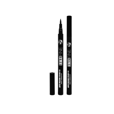 W7 Extra Fine Super Precision Waterproof Eyeliner -Black (China)