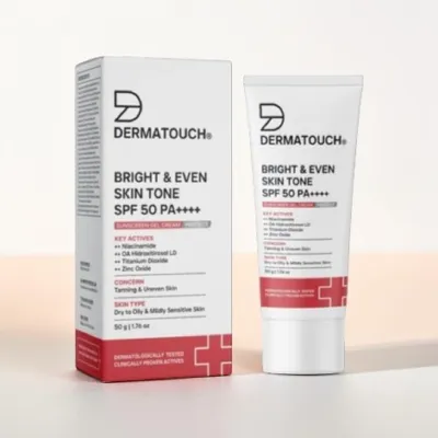 Dermatouch Bright & Even Skin Tone সানস্ক্রিন জেল ক্রিম SPF 50 PA++++ 50g