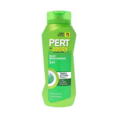 Pert Plus Odorx ডেইলি ময়েশ্চারাইজিং 2in1 শ্যাম্পু + কন্ডিশনার 750ml