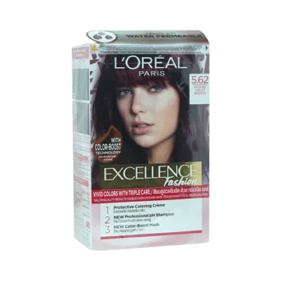 L'Oreal Excellence ক্রিম হেয়ার কালার 5.62 Intense Violet Brown