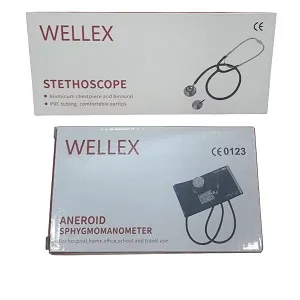 WELLEX স্টেথোস্কোপ ও WELLEX অ্যানেরয়েড স্ফিগমোম্যানোমিটার (কম্বো)