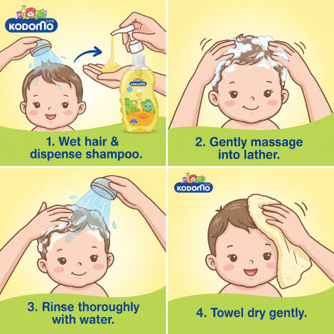 Kodomo Organic 0+ Baby Shampoo 400ml (Thailand)