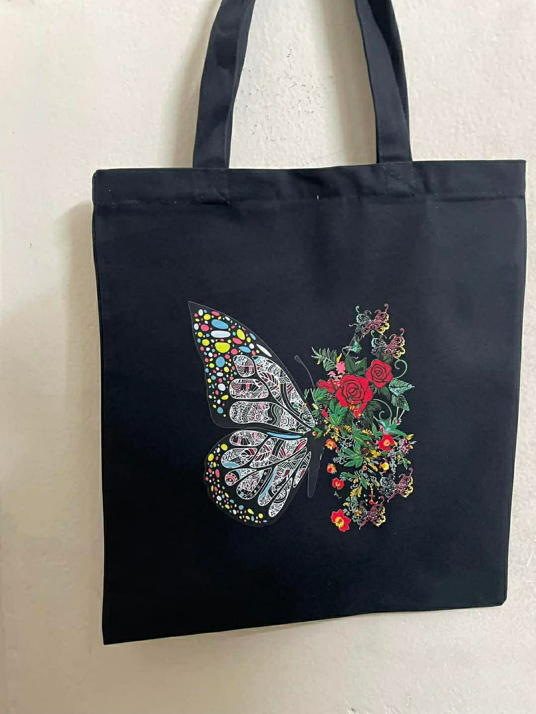 Zipper Canvas Tote Bag for School, Office and Travel
