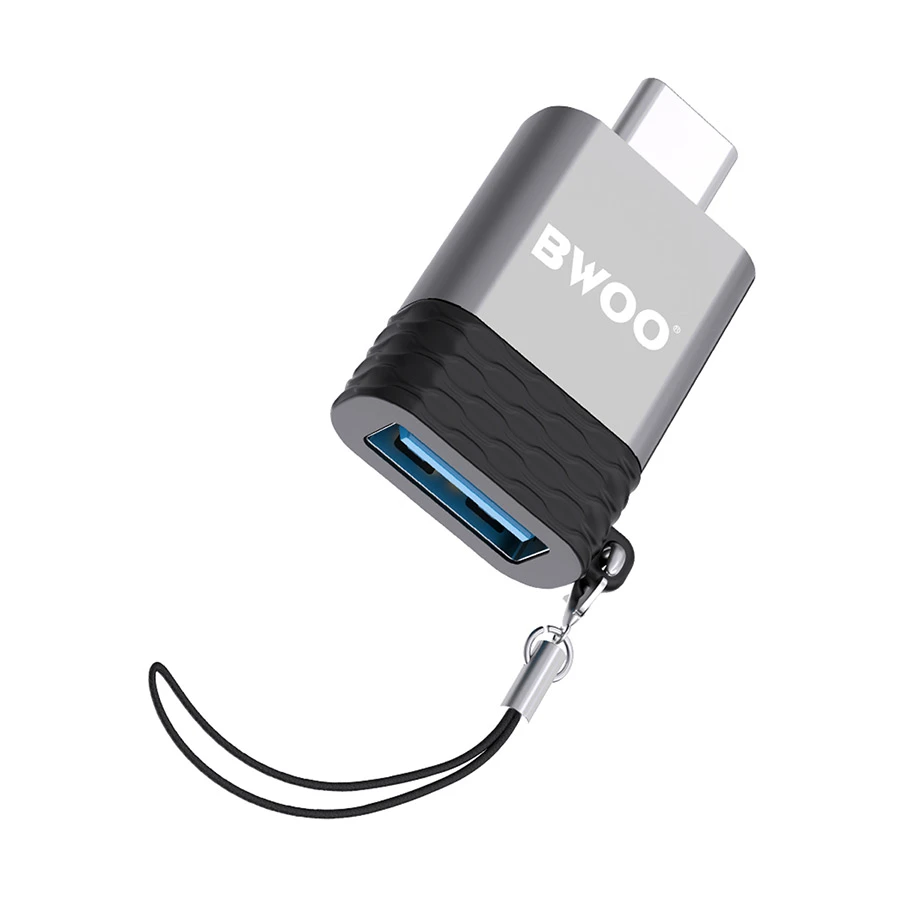 Bwoo BO-BZ35 Type-C Male to USB Female Gray OTG Converter