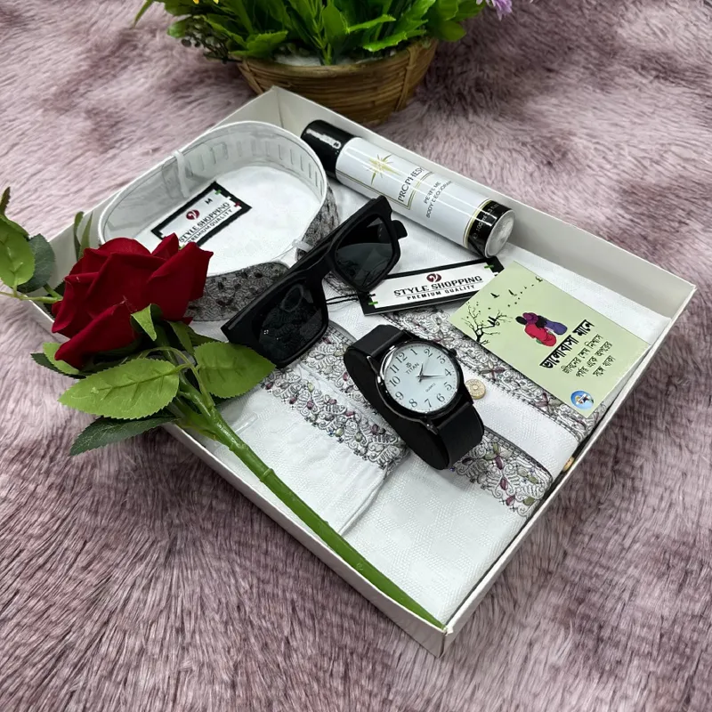 ছেলেদের পাঞ্জাবি কম্বো সেট, 5 রং, M, L ও XL সাইজ